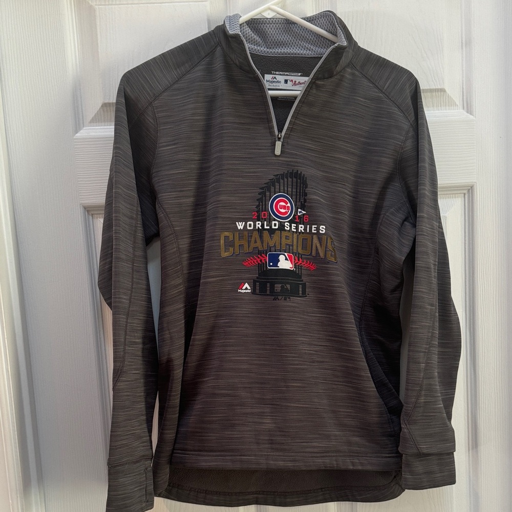 Majestic Gray Cubs World Series Champions Jacket